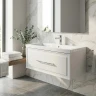 Тумба с раковиной Azario Беллони 100 CS00098072 подвесная цвет Белый матовый