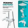 Душевая система Grocenberg GB7010WC Белая Хром