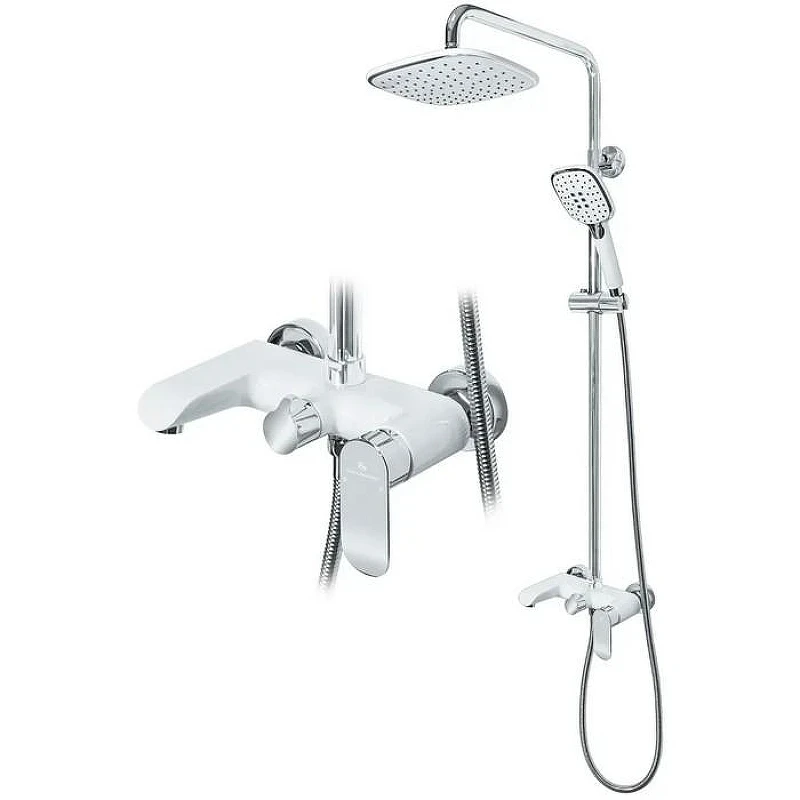Душевая система Grocenberg GB7010WC Белая Хром