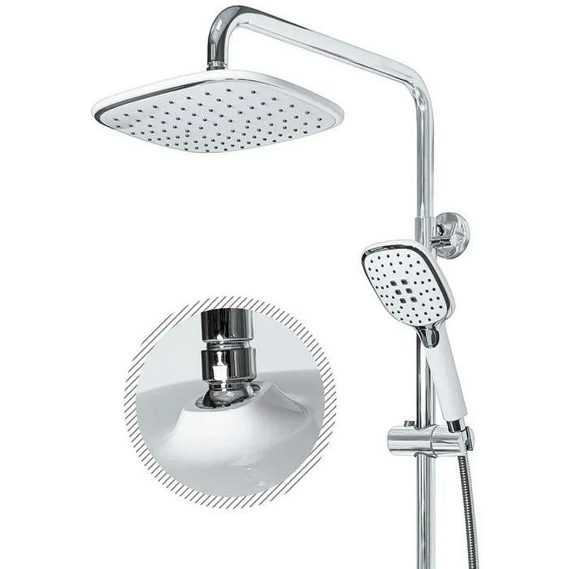 Душевая система Grocenberg GB7010WC Белая Хром