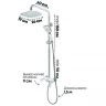 Душевая система Grocenberg GB7010WC Белая Хром