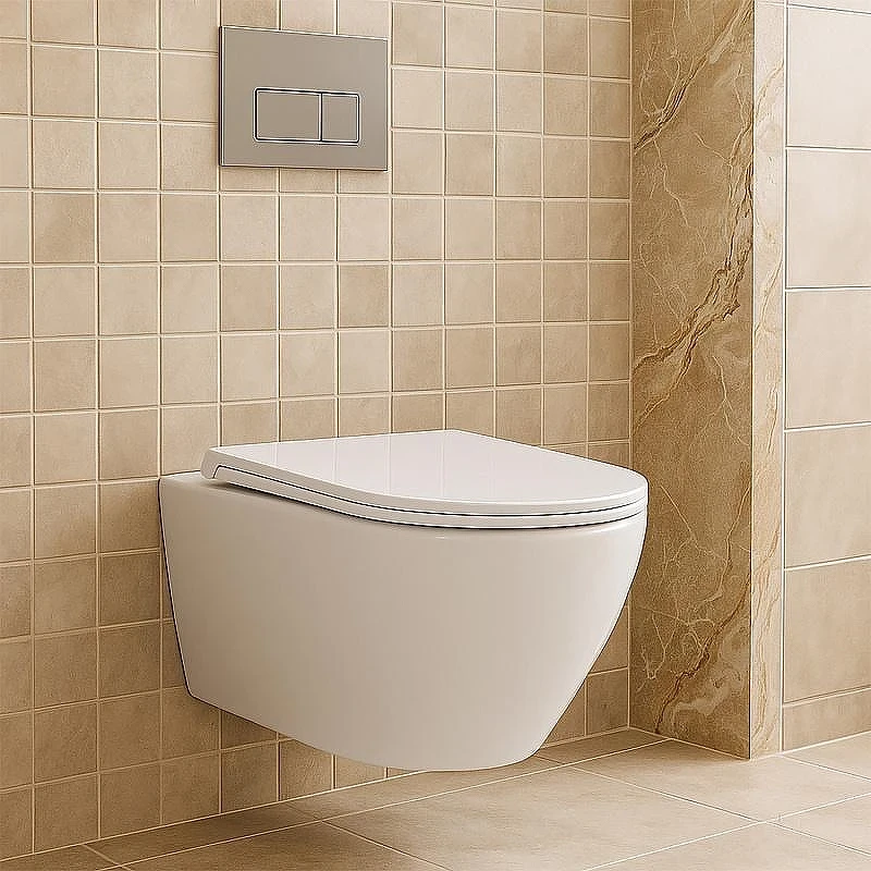 Унитаз с инсталляцией Azario AZ-501A+AZ-2380 цвет Белый с сиденьем Микролифт