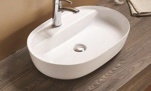 Раковина-чаша CeramaLux 50 78325XS Белая фаянс накладная