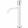 Смеситель для раковины Boheme Stick 122-WCR.2 Белый Хром