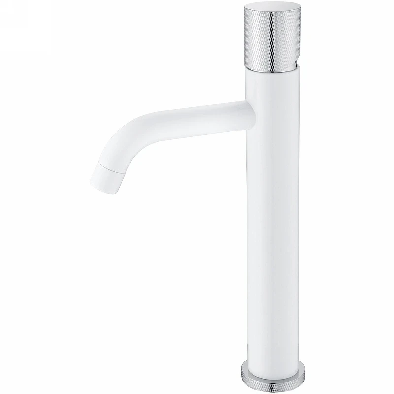 Смеситель для раковины Boheme Stick 122-WCR.2 Белый Хром