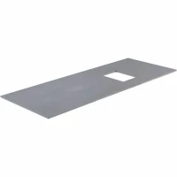 Столешница под раковину Allen Brau Infinity 120 R 1.21014.G Графит искусственный камень (литьевой мрамор)