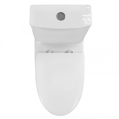 Унитаз моноблок Azario Ansa AZ-2301 цвет Белый с сиденьем Микролифт