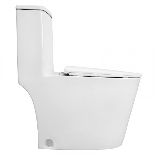Унитаз моноблок Azario Ansa AZ-2301 цвет Белый с сиденьем Микролифт