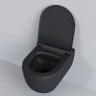 Унитаз Ambassador Abner 103T20201R-102T20201S подвесной Черный матовый с сиденьем Микролифт фарфор подвесной