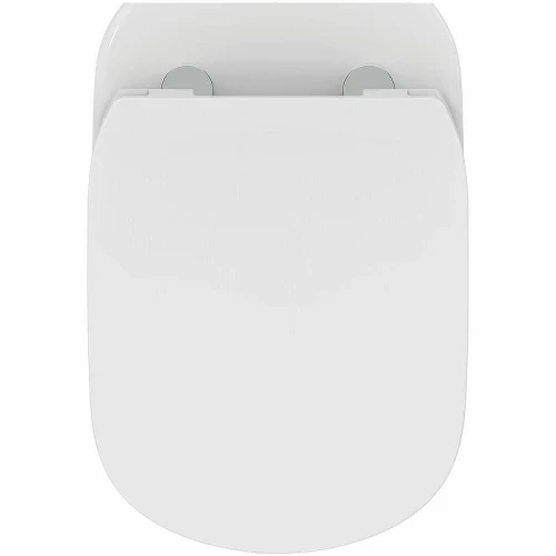 Унитаз с инсталляцией Ideal Standard Tesi Rimless TT00003/123A6 с сиденьем Микролифт и Черной матовой клавишей смыва