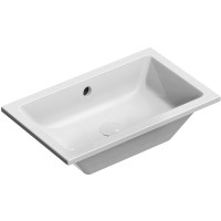 Раковина GSI Kube X 60 8953911 Белая фаянс встраиваемый