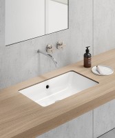 Раковина GSI Kube X 60 8953911 Белая фаянс встраиваемый