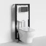Комплект унитаза с инсталляцией WasserKRAFT Vils 56TLT.010.ME.MB03.H001 цвет Белый с сиденьем Микролифт и клавишей смыва цвет Черный