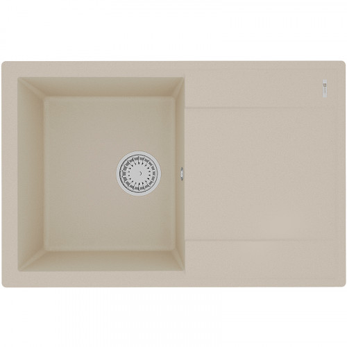 Кухонная мойка Lemark Imandra 760 9910026 Бежевая искусственный камень (литьевой мрамор) встраиваемый