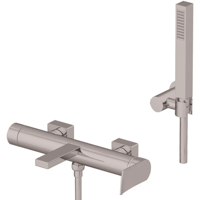 Смеситель для ванны Gattoni Soffio 8100/81DS Темный никель шлифованный