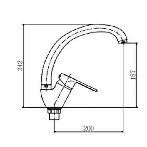 Смеситель для кухни Fashun A4104-2 цвет Хром