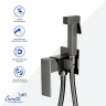 Гигиенический душ со смесителем Ceruttispa Резия (Resia) CHGR CT12132 12132 цвет Серый матовый