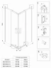 Душевой уголок Veconi Rovigo RV-47B 100x100 RV47B-100-01-C4 профиль Черный матовый стекло прозрачное
