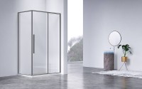 Душевой уголок Vincea Slim-N 110x80 VSR-4SN8011CLGM профиль Вороненая сталь стекло прозрачное