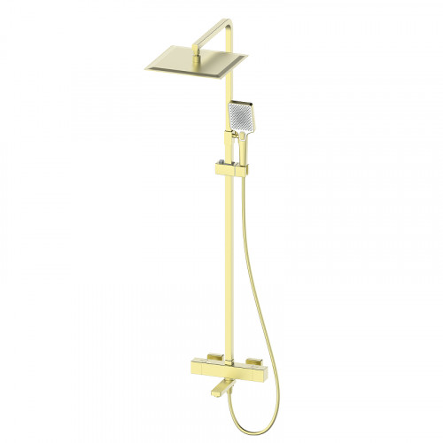 Душевая система Oliveeka D OL-739901-BG с термостатом цвет Золото матовое