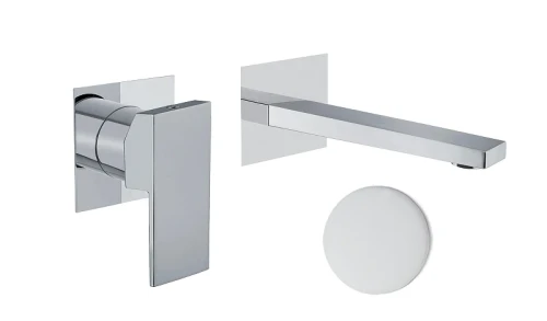 Смеситель для раковины Fiore Kube 100BB7597 цвет Белый