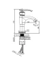 Смеситель для раковины AltroBagno Beatrice 0115 R Or цвет Розовое золото