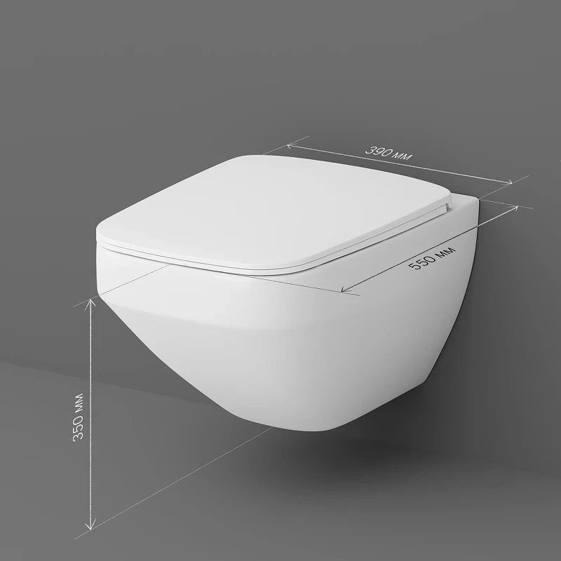 Унитаз AM.PM Inspire V2.0 C50A1700SC подвесной с сиденьем Микролифт фарфор подвесной