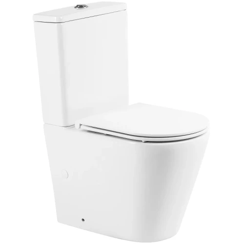 Унитаз компакт BelBagno Flay-R BB2149CPR/BB870SC без бачка с сиденьем Микролифт фаянс напольный