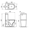 Унитаз компакт BelBagno Flay-R BB2149CPR/BB870SC без бачка с сиденьем Микролифт фаянс напольный