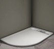 Душевой поддон из искусственного камня Veconi Tezeo 120x90 R TZ06R-12090A-01-19C3 Белый