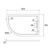Душевой поддон из искусственного камня Veconi Tezeo 120x90 R TZ06R-12090A-01-19C3 Белый