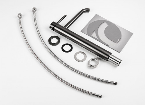 Смеситель для раковины Knotlor Eclipse SS-21/GM цвет Вороненая сталь