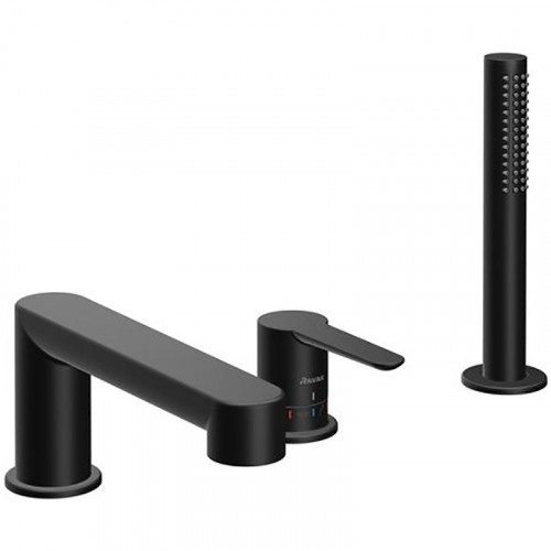 Смеситель на борт ванны Ravak Puri PU 026.20 X070186 Черный матовый латунь