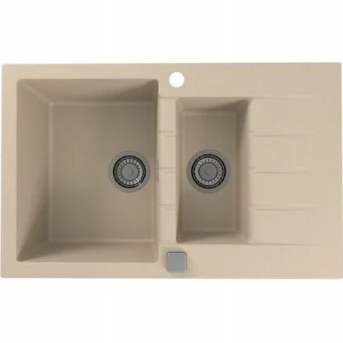 Кухонная мойка Alveus Granital Cadit 70 Terra G22 790x500 1131358 Песчаная искусственный камень (литьевой мрамор) встраиваемый