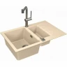 Кухонная мойка Alveus Granital Cadit 70 Terra G22 790x500 1131358 Песчаная искусственный камень (литьевой мрамор) встраиваемый