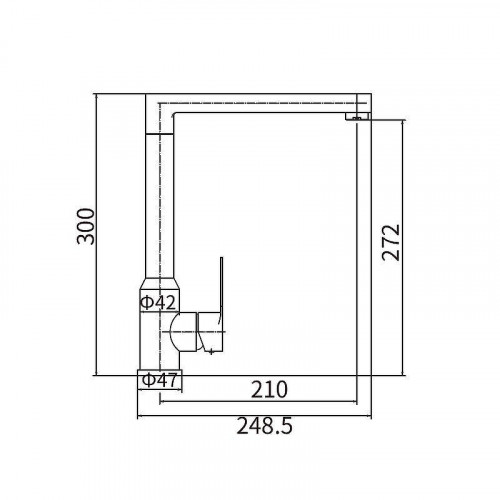 Смеситель для кухни Fashun A54901 цвет Сатин
