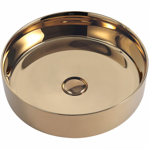 Раковина-чаша Abber Bequem 40 AC2109GG Золото фаянс накладная