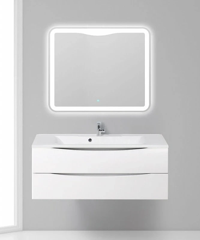Тумба под раковину BelBagno Marino-Cer 80 MARINO-CER-800-2C-SO-BO-P подвесная Bianco Opaco МДФ / ЛДСП