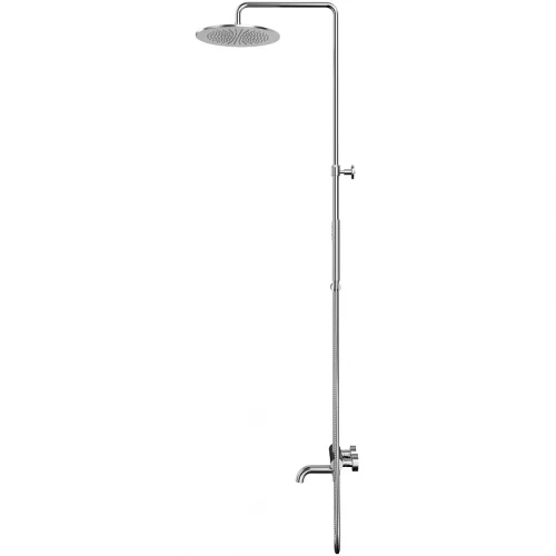 Душевая система Whitecross Y brushed nickel Y1234NIB с термостатом Брашированный никель латунь на стену