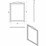 Зеркало TW Veronica Nuovo 83 VER1183-B Bianco
