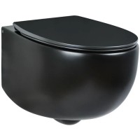 Унитаз AeT Dot 2.0 S555T0R0V6105 подвесной Черный матовый без сиденья фарфор подвесной