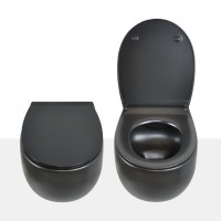 Унитаз AeT Dot 2.0 S555T0R0V6105 подвесной Черный матовый без сиденья фарфор подвесной