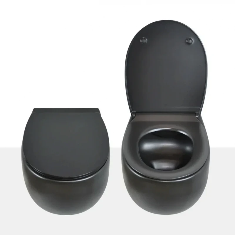 Унитаз AeT Dot 2.0 S555T0R0V6105 подвесной Черный матовый без сиденья фарфор подвесной