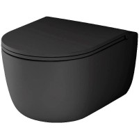 Унитаз Damixa Sirius DX86C1700MBSC подвесной Черный матовый с сиденьем Микролифт фарфор подвесной
