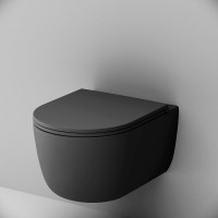 Унитаз Damixa Sirius DX86C1700MBSC подвесной Черный матовый с сиденьем Микролифт фарфор подвесной