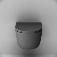 Унитаз Damixa Sirius DX86C1700MBSC подвесной Черный матовый с сиденьем Микролифт фарфор подвесной