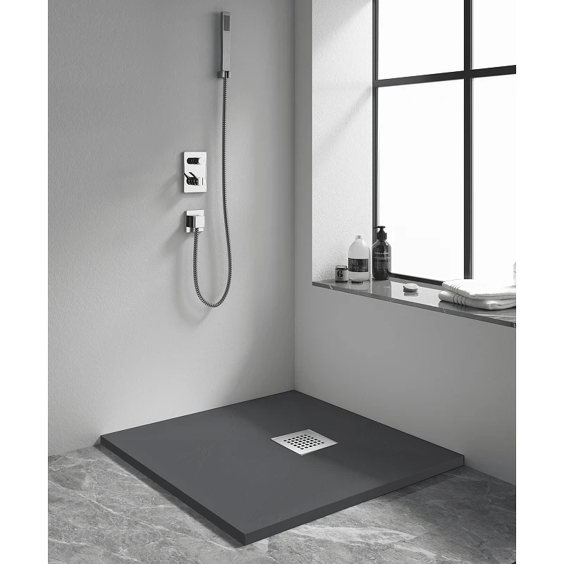 Душевой поддон из искусственного камня RGW Stone Tray 90x90 14152099-02-11 цвет Графит Серый