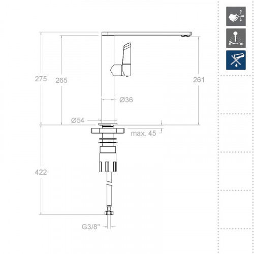 Смеситель для кухни Ramonsoler Kitchen 388401MCNC Никель брашированный