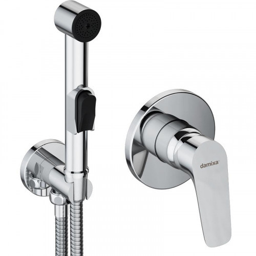 Гигиенический душ со смесителем Damixa Jupiter 777510001 Хром латунь на стену