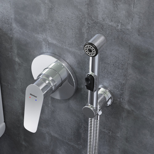 Гигиенический душ со смесителем Damixa Jupiter 777510001 Хром латунь на стену